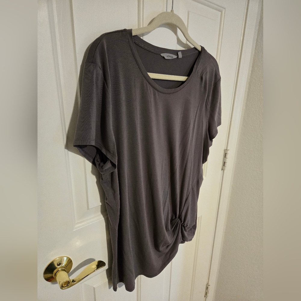 Athleta Gray Short Sleeve Tee